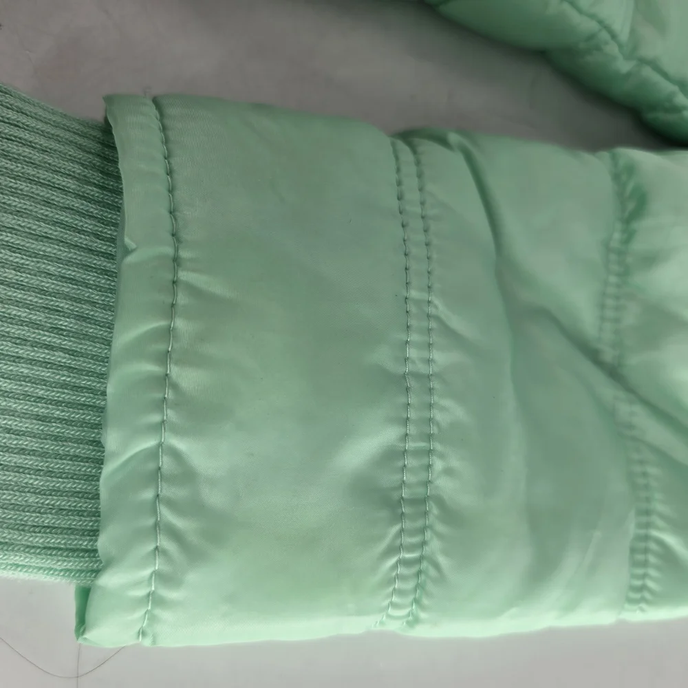 Justice Mint Green‎ Puffer Jacket with Faux Fur Hood